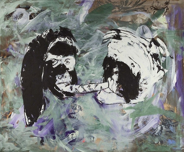 Hans Peter Adamski comparable auction result: hans peter adamski kuss mit zungenschlag