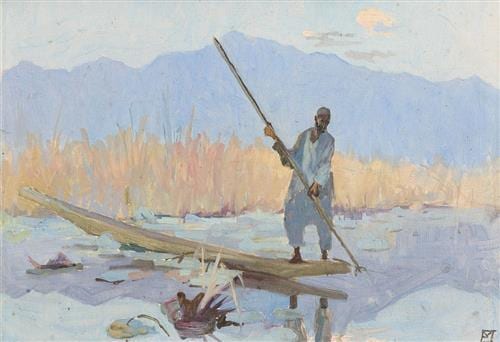 Eileen Murray comparable auction result: eileen murray 1885 1962 lake in kashmir c 1915