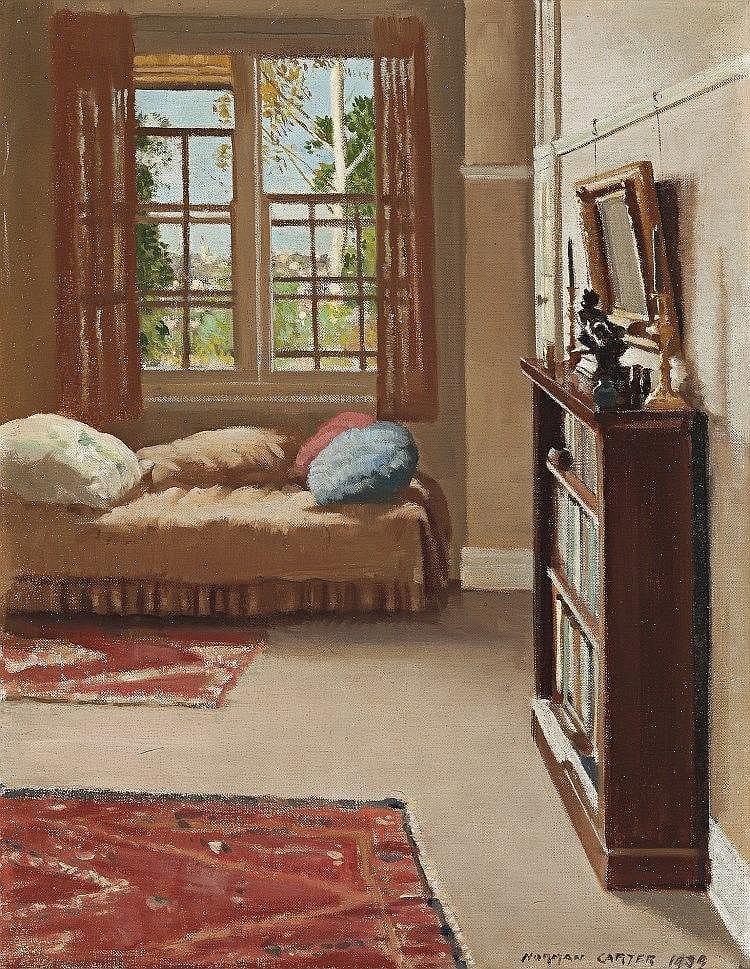Norman Carter comparable auction result: norman carter 1875 1963 ure smith s flat 1939 oil on canvas