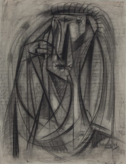 Jean Dallaire comparable auction result: la femme pensant