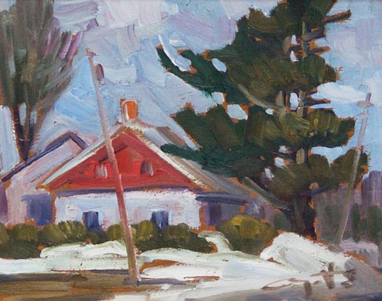 Léo Ayotte comparable auction result: landscape