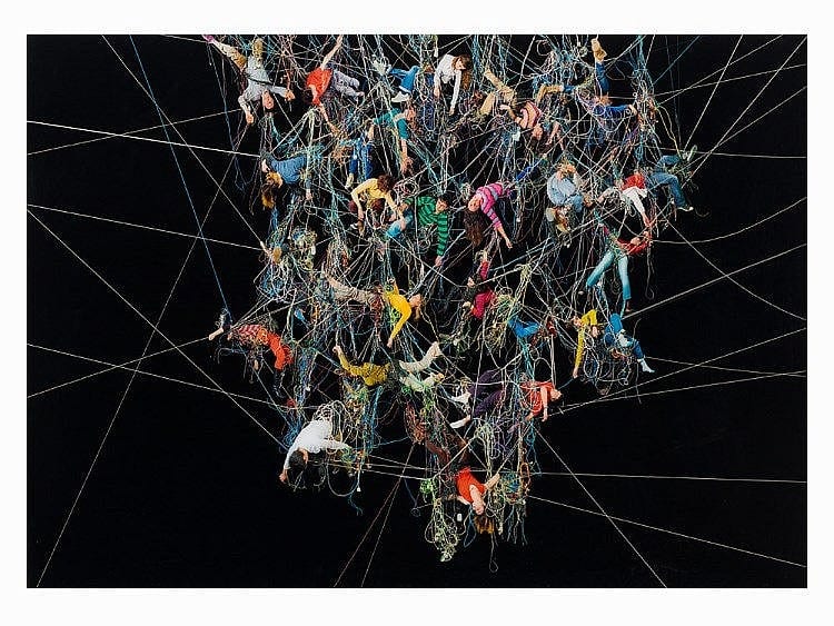 Daniel Canogar comparable auction result: daniel canogar b 1964 enredos i color photography 2008