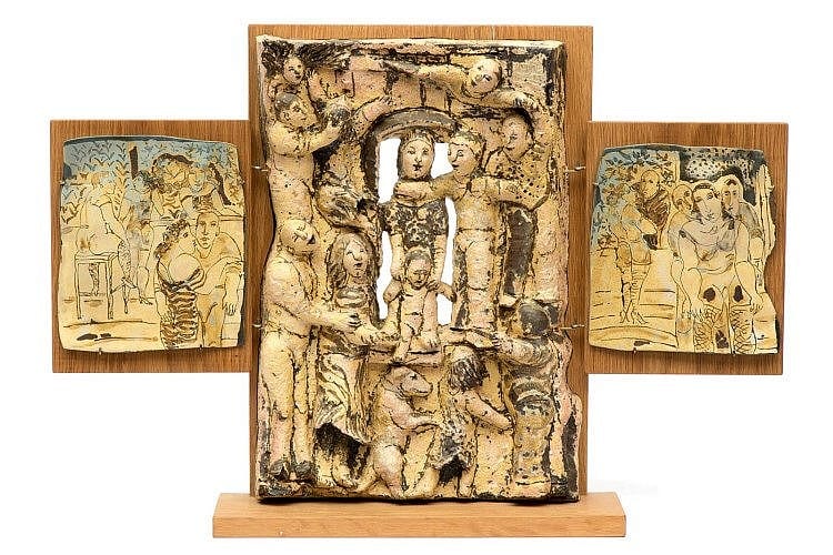 Lies Cosijn comparable auction result: lies cosijn 1931 a three piece object mounted