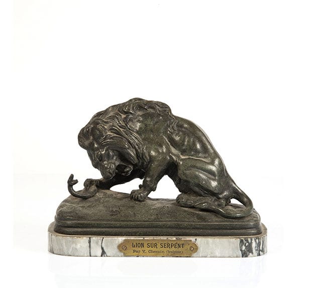 victor chemin 1825 1901 lion sur serpent bronz · Cornette de Saint-Cyr · 2015-12-01 Joseph-François-Victor Chemin comparable auction result: victor chemin 1825 1901 lion sur serpent bronz
