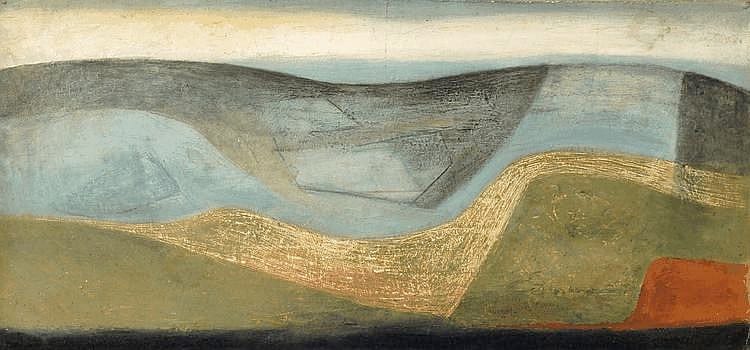 Billie Waters comparable auction result: billie waters british 1896 1976 cornish landsc