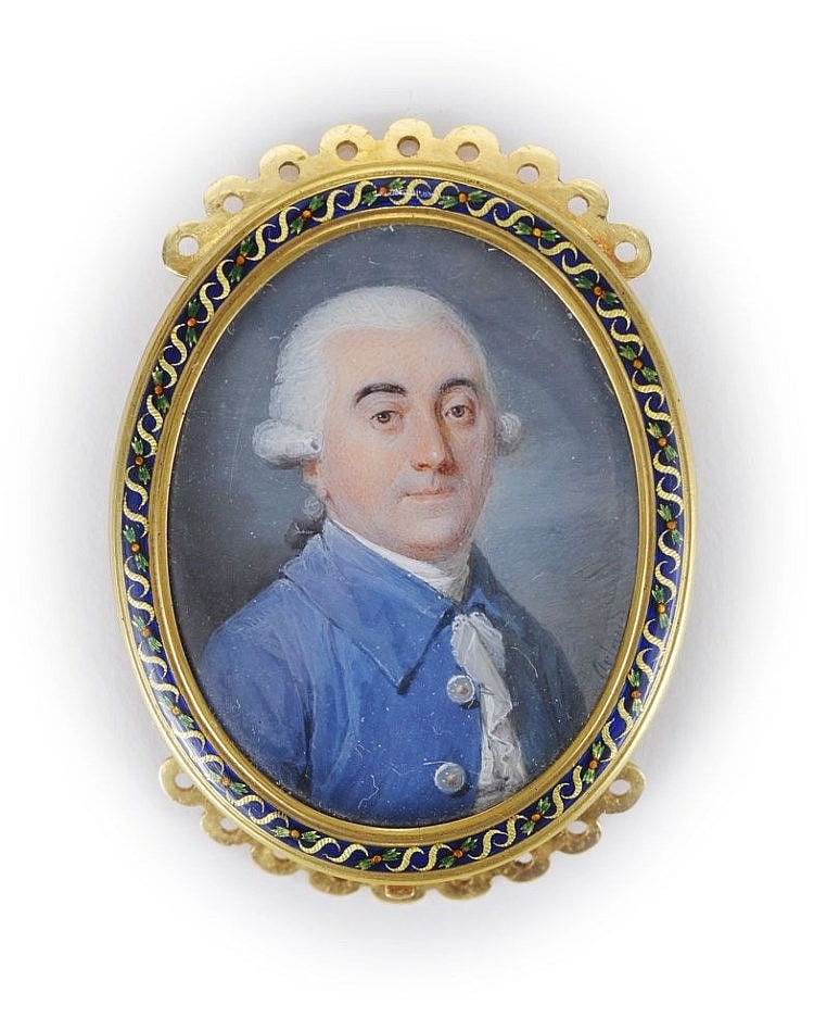Louis-Ami Arlaud comparable auction result: fermoir de bracelet orn d une miniature repr sent