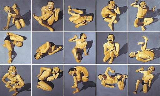 Yue Minjun (Born in 1962) comparable sale