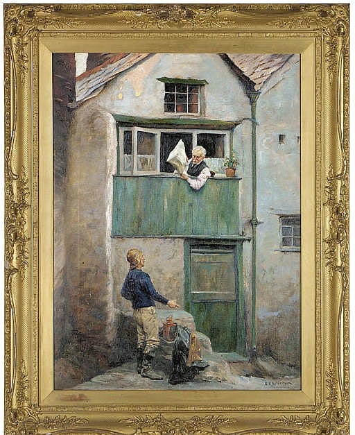 George Edward Robertson comparable auction result: scandalous headlines