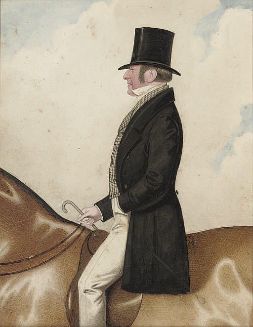 Richard (1795) Dighton comparable auction result: an elegant gentleman on horseback