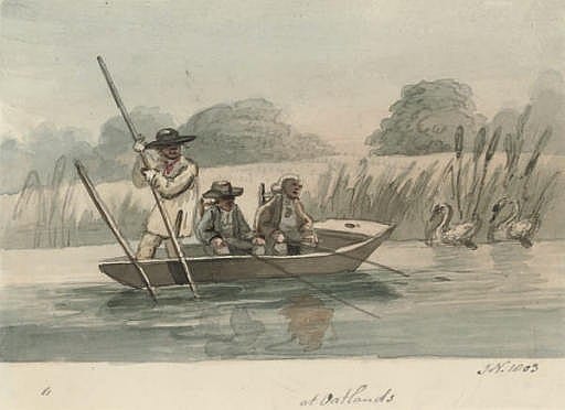 John (1750) Nixon comparable auction result: fishermen in a punt at oatlands