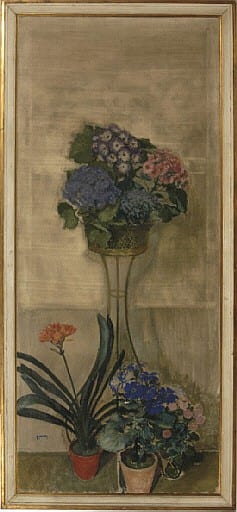 Adrien Drian comparable auction result: potted flowers