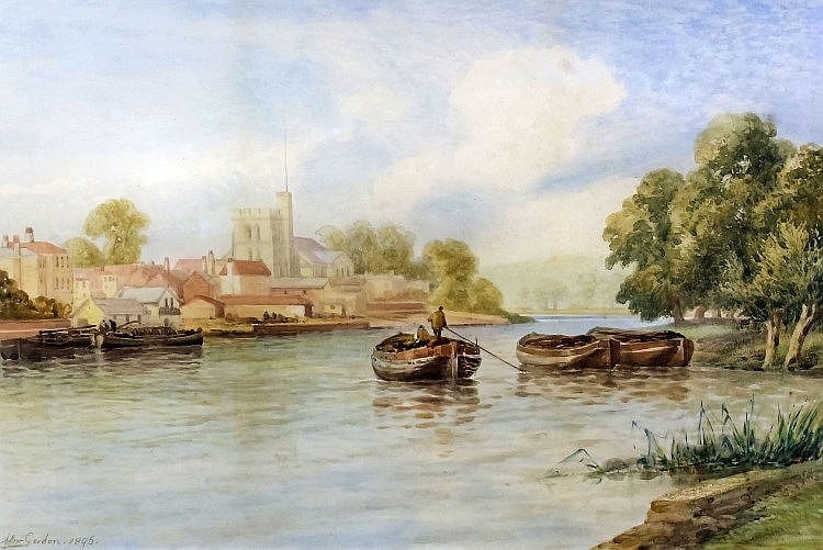 arthur gordon 1883 1944 watercolour the riv · Canterbury Auction Galleries · 2015-12-08 Gordon Arthur Meadows comparable auction result: arthur gordon 1883 1944 watercolour the riv