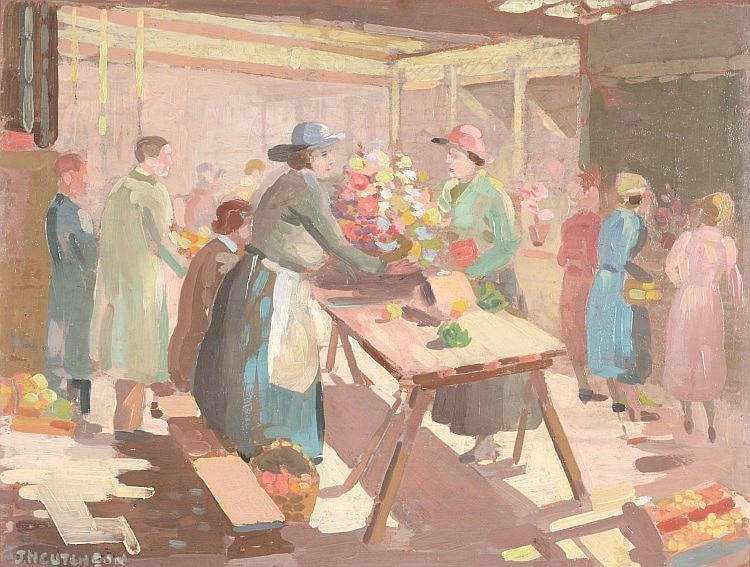 John McCutcheon comparable auction result: john mccutcheon 1910 1995 a flower market