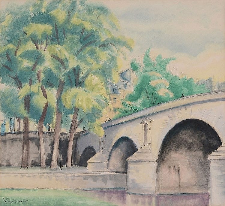 Henri Vergé-Sarrat comparable auction result: henri verge sarrat 1880 1966 le pont marie paris