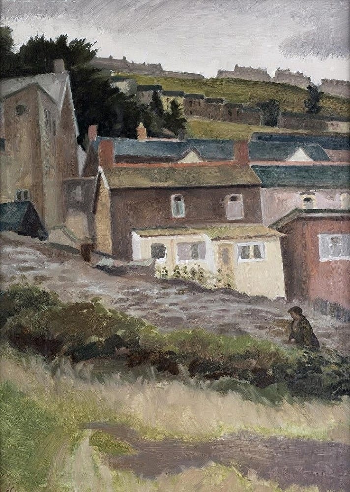 George (1908) Chapman comparable auction result: george chapman british 1908 1994 walking up the lane initialled lo