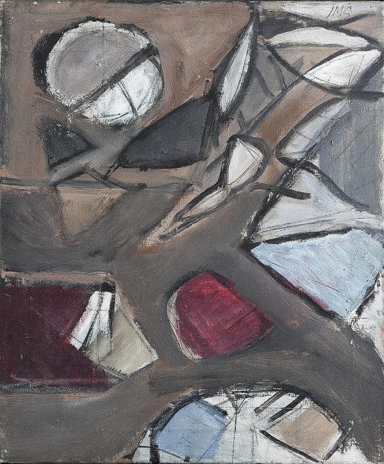 John Milnes-Smith comparable auction result: john milnes smith british 1912 1989 untitled 1969 initialled uppe