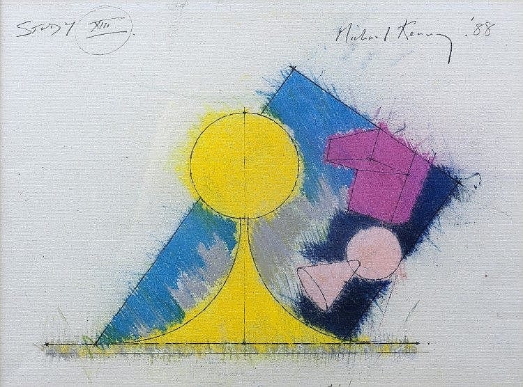 Michael Kenny comparable auction result: michael kenny british 1941 2000 study xiii 1988 signed titled and