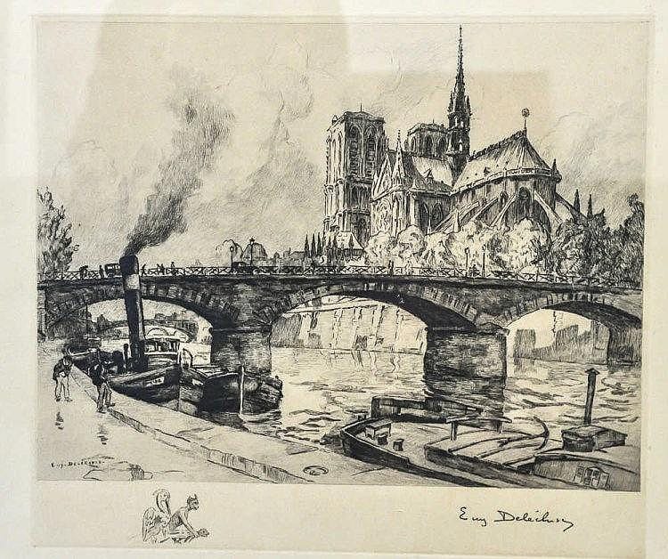 Eugène Delécluse comparable auction result: estampes affiches lithographies