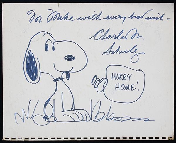 Drawing, Charles Schulz sold by Clars Auctions, lot 2226 — auction record photograph