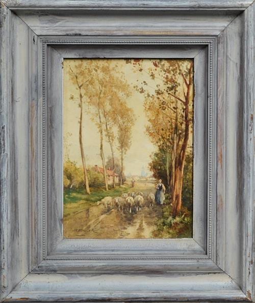 James Robertson Miller comparable auction result: james robertson miller active c 1773 1791 hearding the sheep 25 5 x 28