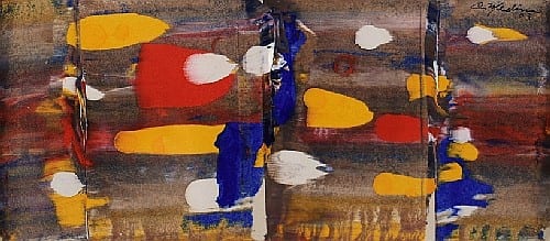 Carlos Medina De Lamadrid comparable auction result: carlos medina de lamadrid paisaje marino firmado y fechado 07 acr lico sobre cart n 12 5 x 29 cm