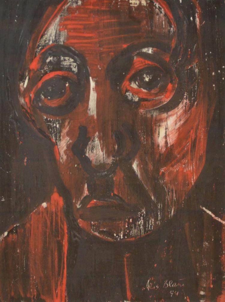 Alice Blanch Chehovski comparable auction result: alice blanch chehovski old man oil on paper 38 x 29cm