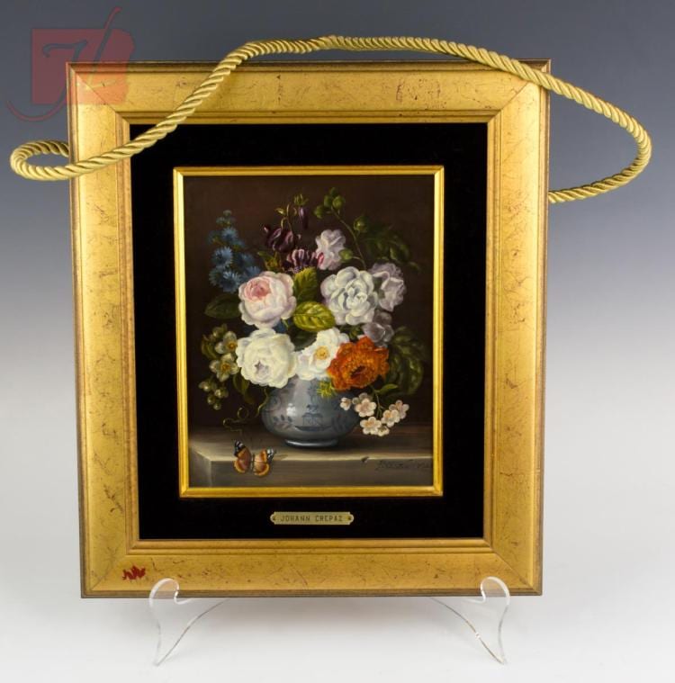 Hans Crepaz comparable auction result: hans crepaz 1938 still life oil painting