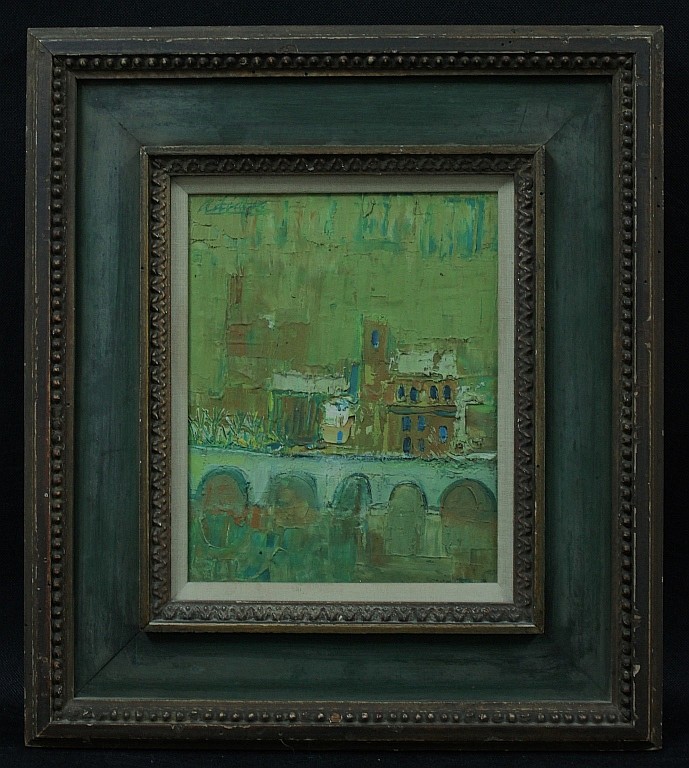 David Pryor Adickes (American 1927) "Winter Scene" sold by Neely Auction, lot 97 — auction record photograph