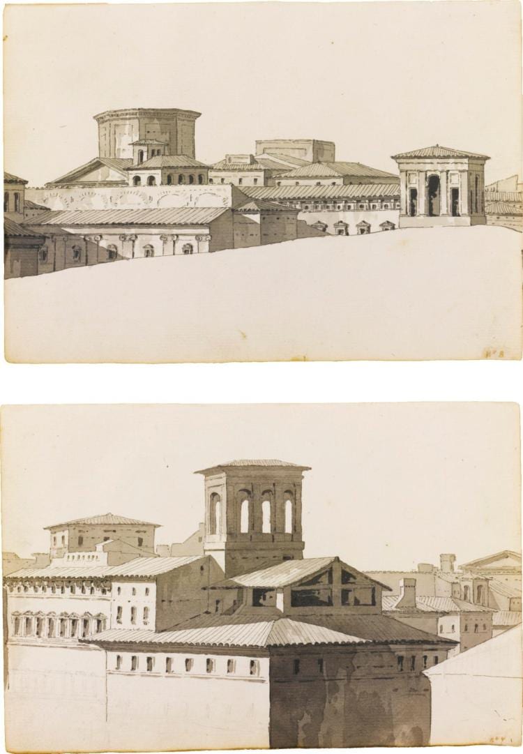 louis gauffier two views of rome · Sotheby's · 2016-01-28 Louis Gauffier comparable auction result: louis gauffier two views of rome