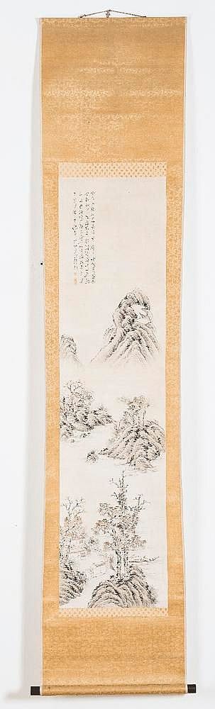 Tanomura Chikuden comparable auction result: tanomura chikuden 1777 1835 mountain landscape in autumn