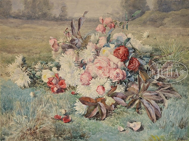 francois rivoire french 1842 1919 flowers · James D. Julia · 2016-02-03 François Rivoire comparable auction result: francois rivoire french 1842 1919 flowers