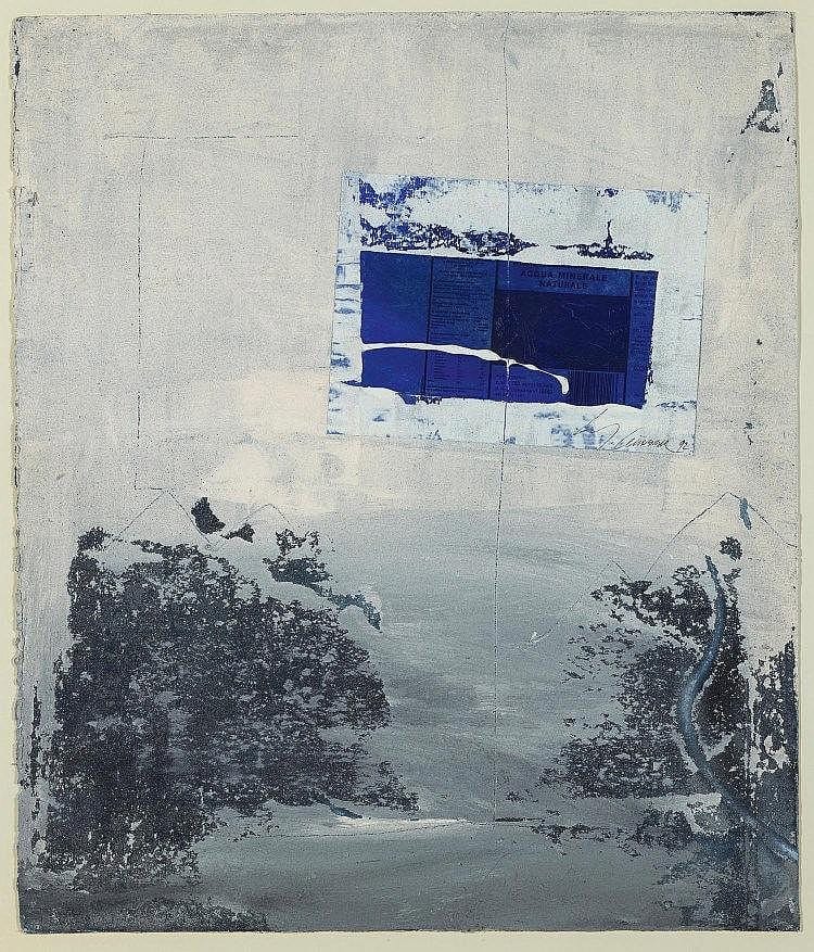 michel gueranger il neige sur outremer 1992 collage acrylique et sable sur papier fort · Cornette de Saint-Cyr · 2016-01-28 Michel Gueranger comparable auction result: michel gueranger il neige sur outremer 1992 collage acrylique et sable sur papier fort