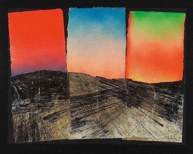michel gueranger trois horizons 1989 bombe a rosol collage et huile sur papier fort · Cornette de Saint-Cyr · 2016-01-28 Michel Gueranger comparable auction result: michel gueranger trois horizons 1989 bombe a rosol collage et huile sur papier fort