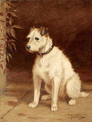 Charles E. Gatehouse comparable auction result: charles e gatehouse 1866 1952 seated white terrier 21 x 16in 53 4 x 40 6cm