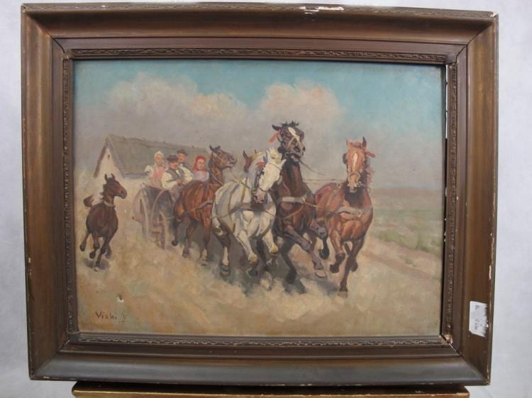 j nos viski 1891 1987 hungarian artist painting · Antiques Supermarket · 2016-01-14 János Viski comparable auction result: j nos viski 1891 1987 hungarian artist painting