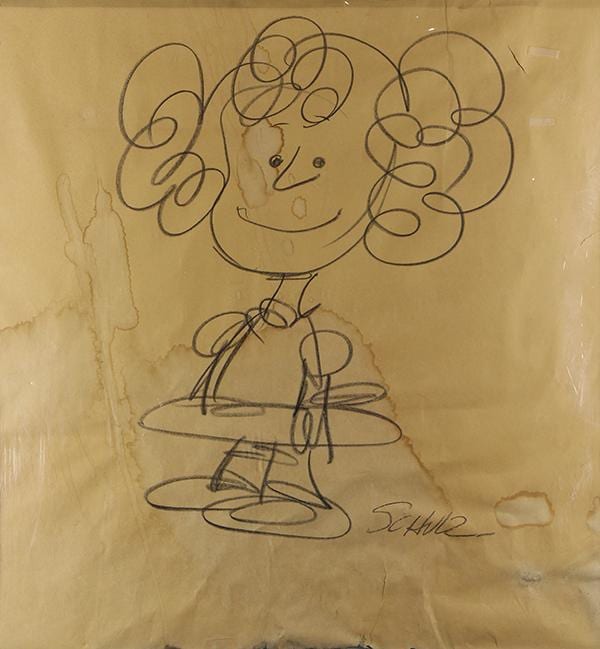 Drawing, Charles Schulz sold by Clars Auctions, lot 6229 — auction record photograph