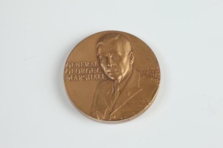 edward r grove american 1912 2002 george c marshall bronze relief medallion obverse portrait of the u s army chief of staff d · Sloans & Kenyon · 2016-01-19 Edward R. Grove comparable auction result: edward r grove american 1912 2002 george c marshall bronze relief medallion obverse portrait of the u s army chief of staff d