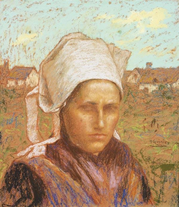 Henri Jules Guinier comparable auction result: henri jules guinier 1867 1927 portrait de bretonne