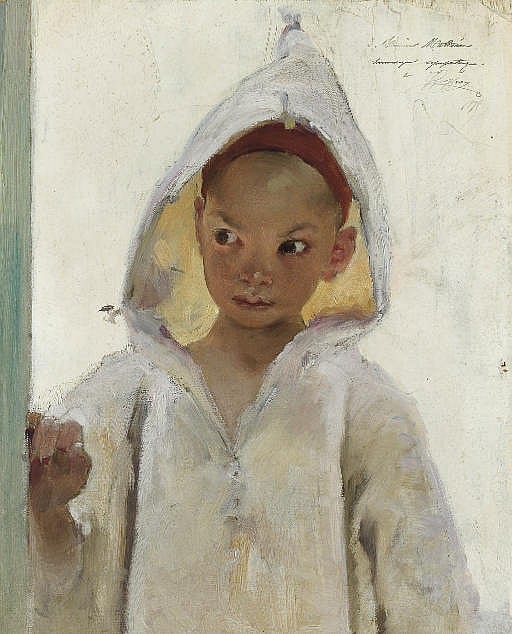 Jean (1853) Geoffroy comparable auction result: petit gar on v tu d un burnous