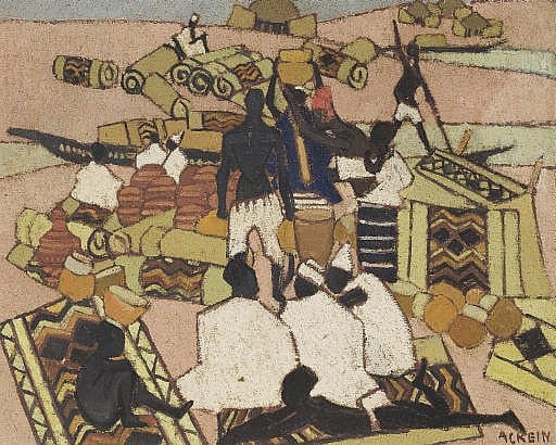 Marcelle Ackein comparable auction result: le march des tapis mopti