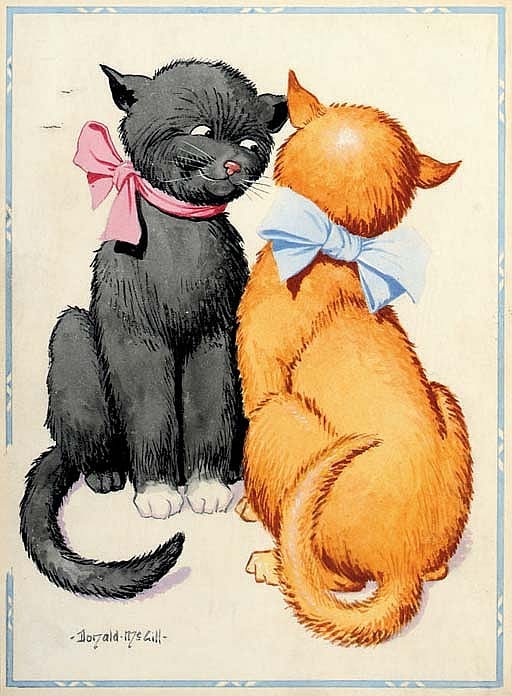 feline flirtation · Christie's · 2007-12-19 Donald Fraser Gould McGill comparable auction result: feline flirtation