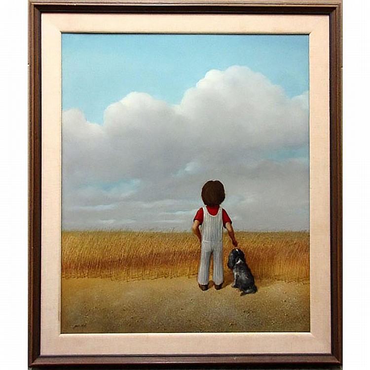 David Jean comparable auction result: david jean canadian 1938 untitled prairie wind oil on canvas signed lower right 36 x 30 91 4 x 76 2 cm