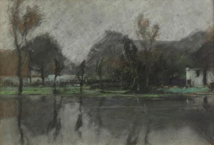 Joseph Frank Currier comparable auction result: joseph frank currier american 1843 1909 landscape pastel on paper 6 3 4 x 10 in
