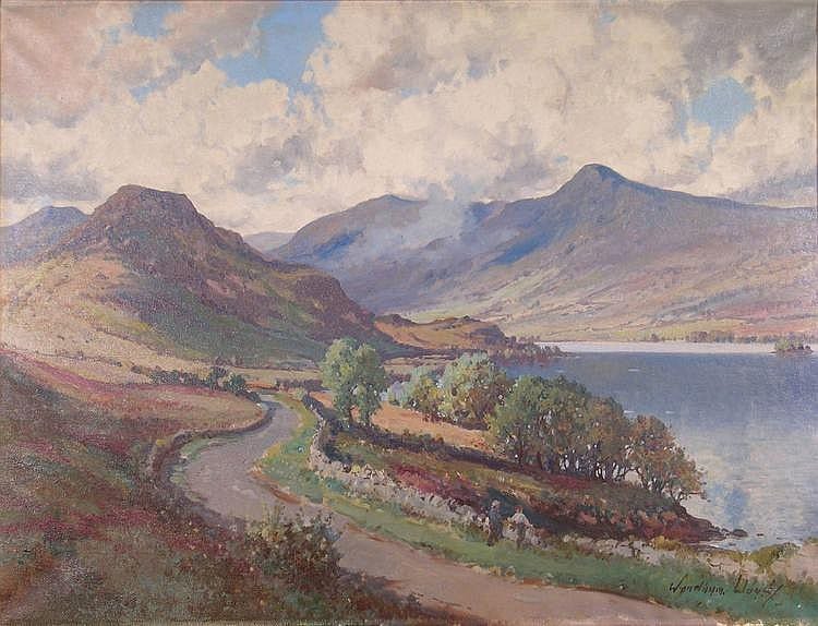 Wyndham Lloyd comparable auction result: wyndham lloyd crummock water oil on canvas