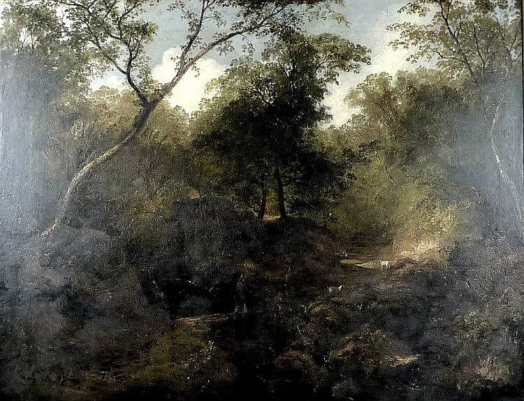 Henry Jutsum comparable auction result: henry jutsum british 1816 1869 dovedale a landscape oil on canvas signed and dated 1841 low