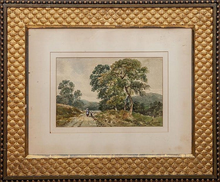 Henry Jutsum comparable auction result: henry jutsum 1816 1869 figures on a road