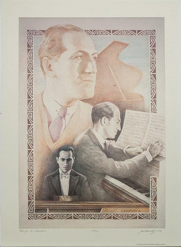 Joel Iskowitz comparable auction result: joel iskowitz b 1946 homage to gershwin