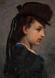 Olof Arborelius comparable auction result: olof arborelius 1842 1915 portrait of young girl