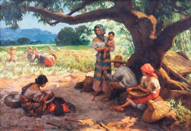Fernando Amorsolo (1892-1972) Under the Mango Tree comparable sale