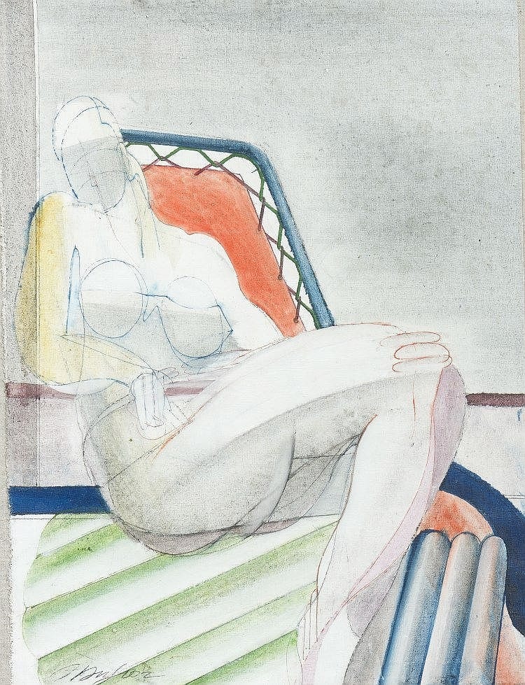 Frédéric Dufoor comparable auction result: fr d ric dufoor n en 1943 figure allong e 1975